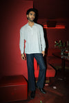 Blue Grid Pant