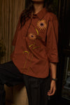 Sunflower sunset tee Rust