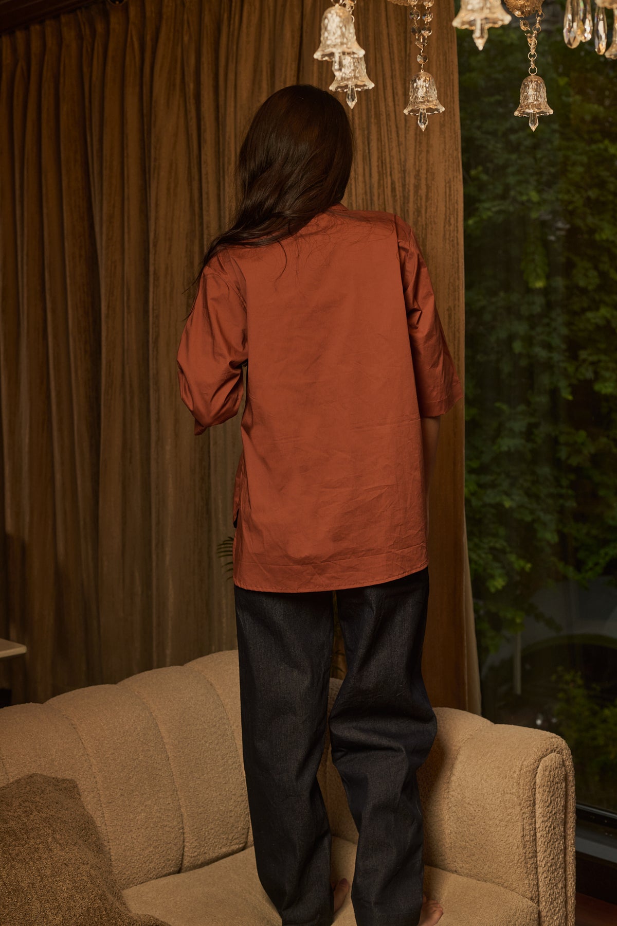 Sunflower sunset tee Rust