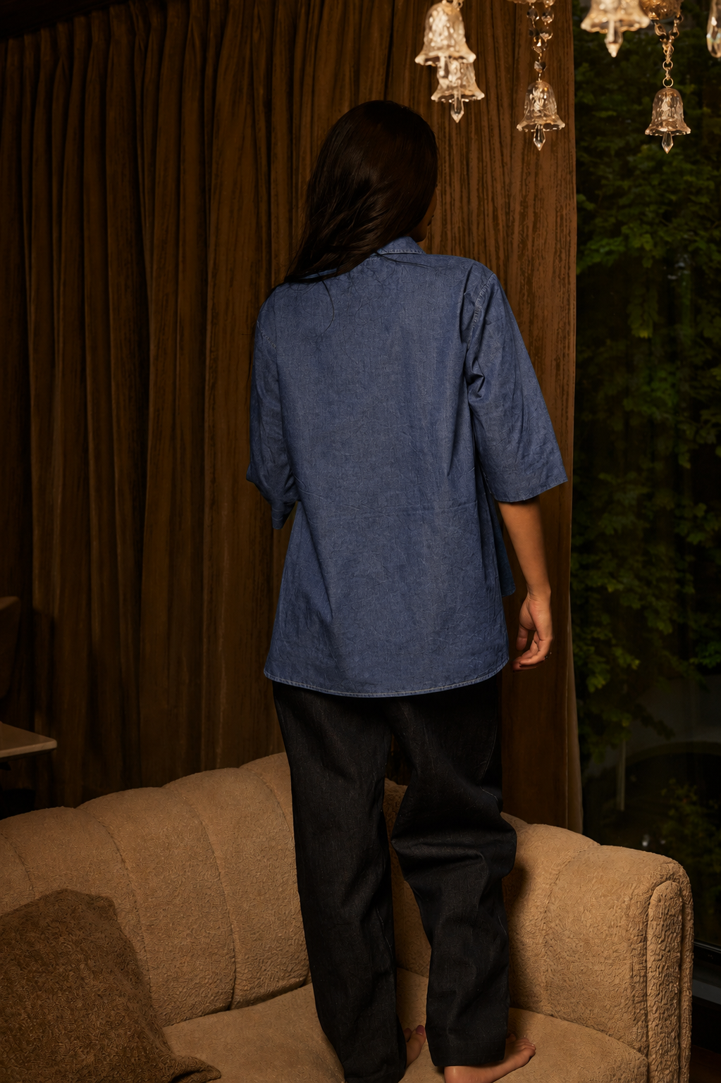 Sunflower sunset tee Denim