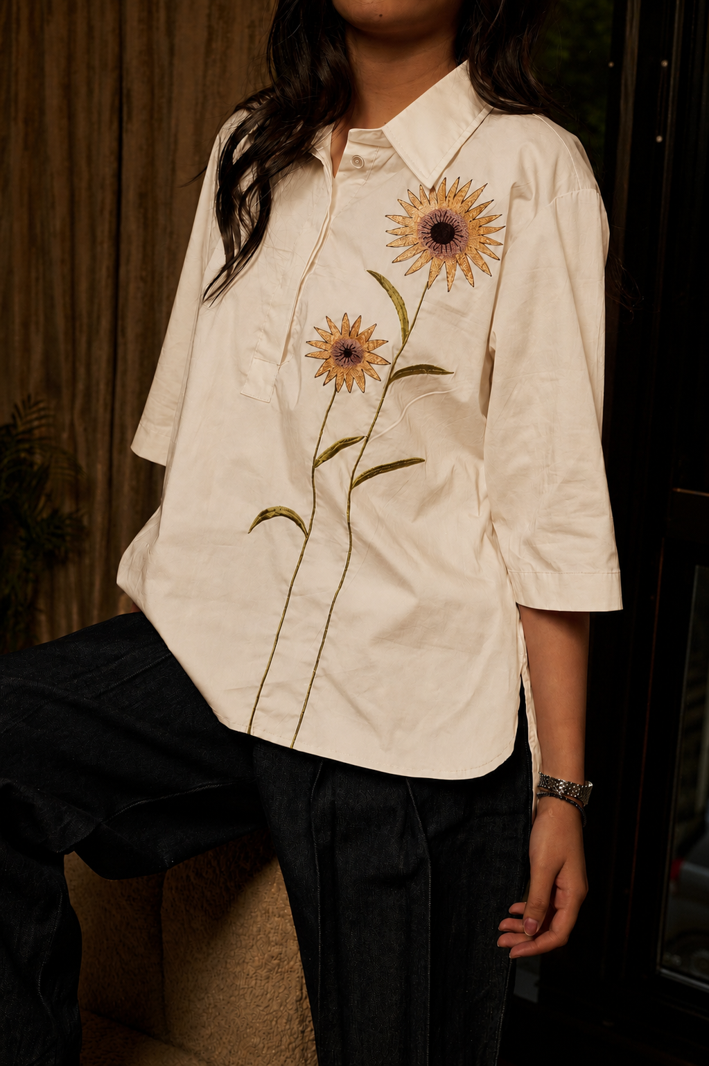 Sunflower sunset tee Off-white