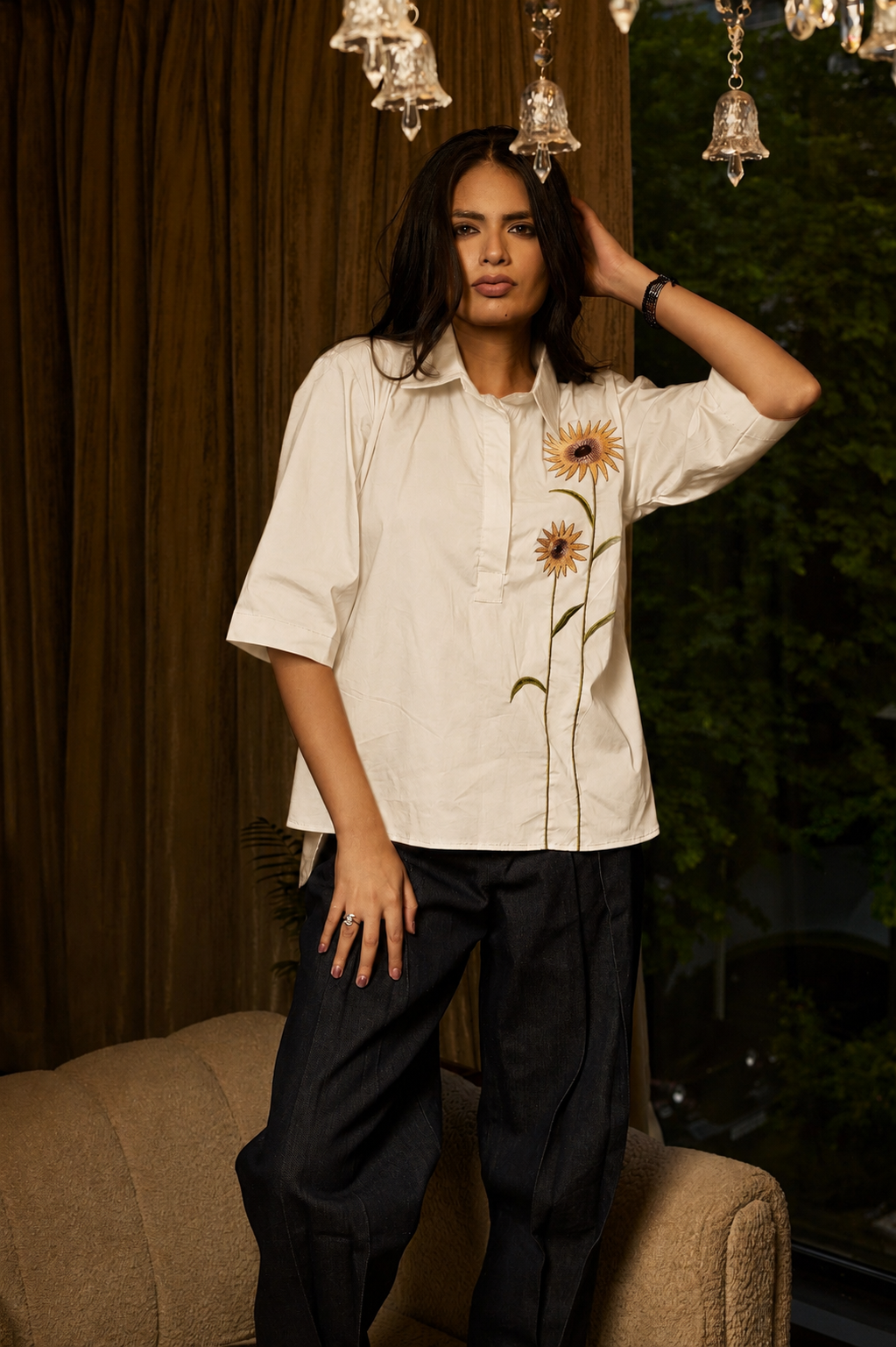 Sunflower sunset tee Off-white